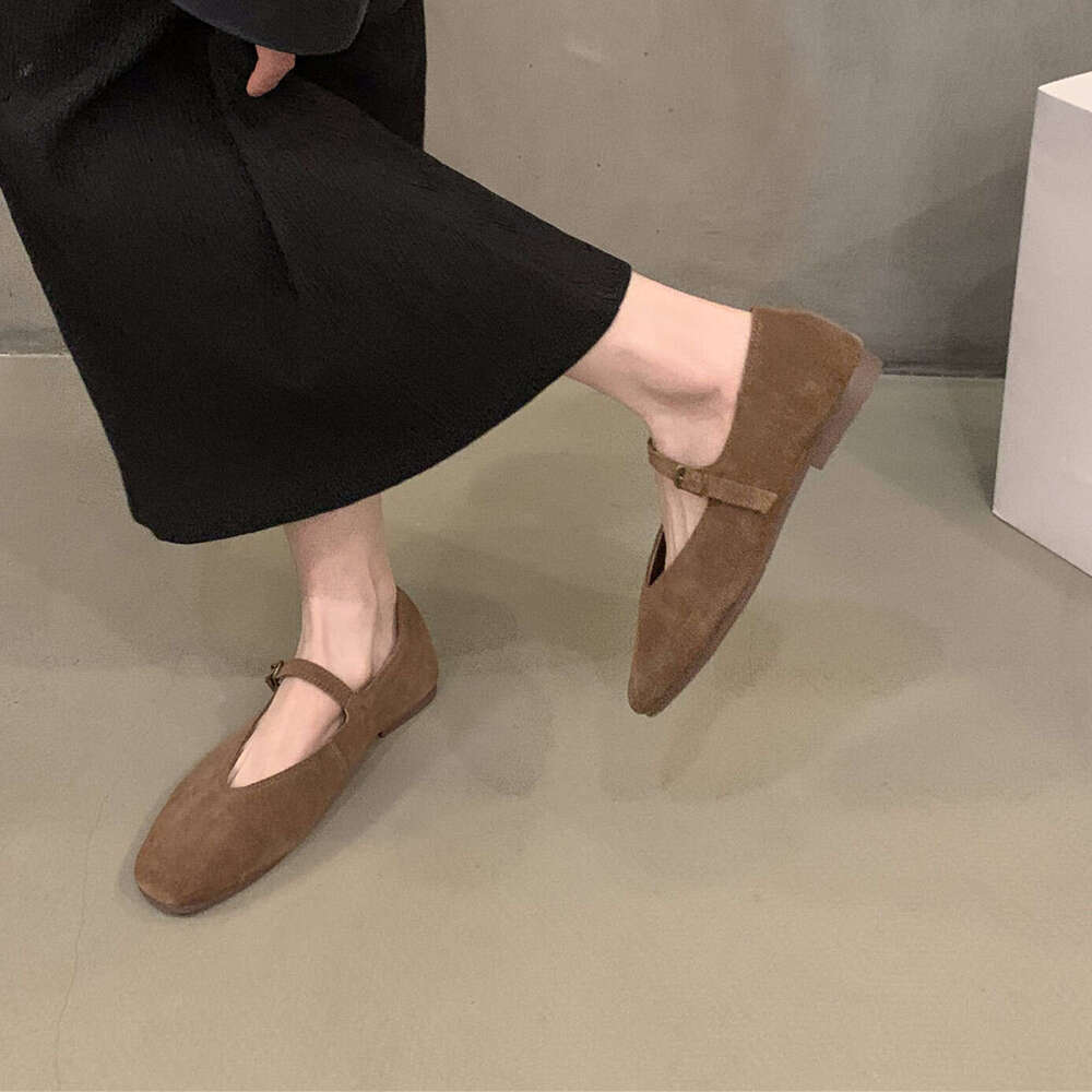 2024 Bailamos Spring New Brand Women Flats Round Toe Shallow Slip On Ladies Casual Ballet Soft Leather Eelgant Dress Shoes free shipping shoes