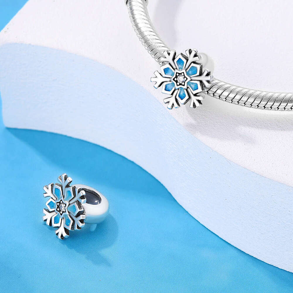 New 925 Sterling Silver Charm Flower Snowflake Starlight Safety Buckle Beads Fit Charms Silver 925 Original Bracelet DIY Jewelry Making For women Gift