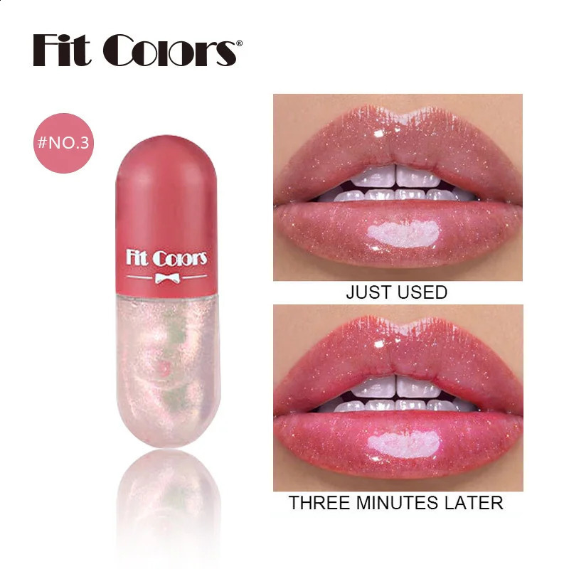 Mini Capsule Liquid Lip Blam Moisturizing Transparent Color Changing Plumping Oil Mirror Jelly Gloss Cosmetic 240911