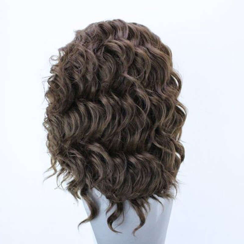 AIMEYA Dark Brown Body Wave Synthetic Lace Front For Women Free Part Cosplay Colorful Wigs
