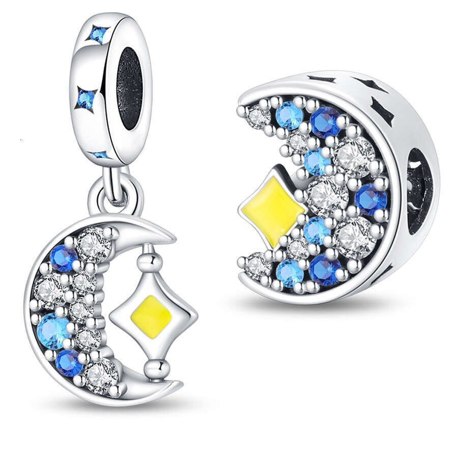 New 925 Sterling Silver Charm Star Moon pendants beads Fit Charms Silver 925 Original Bracelet DIY Jewelry Making For women Gifts