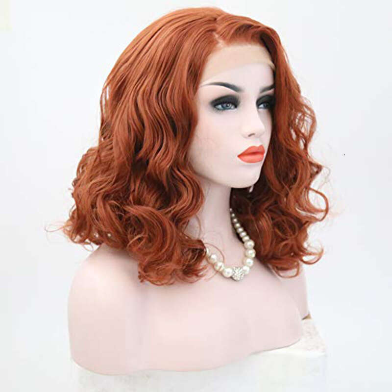 AIMEYA Blonde Bob For Women Short Body Wave Synthetic Lace Front Heat Resistant Hair Daily Use Cosplay Wig