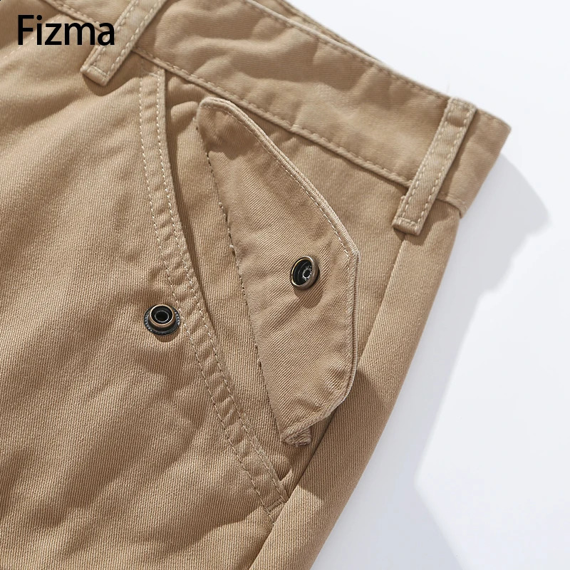 Fizma Armygreen Outdoor Cargo Pants Men Jogging Casual Pants Autumn Winter Pantalones Cargo Hombre Cotton Straight Trousers Male 240911