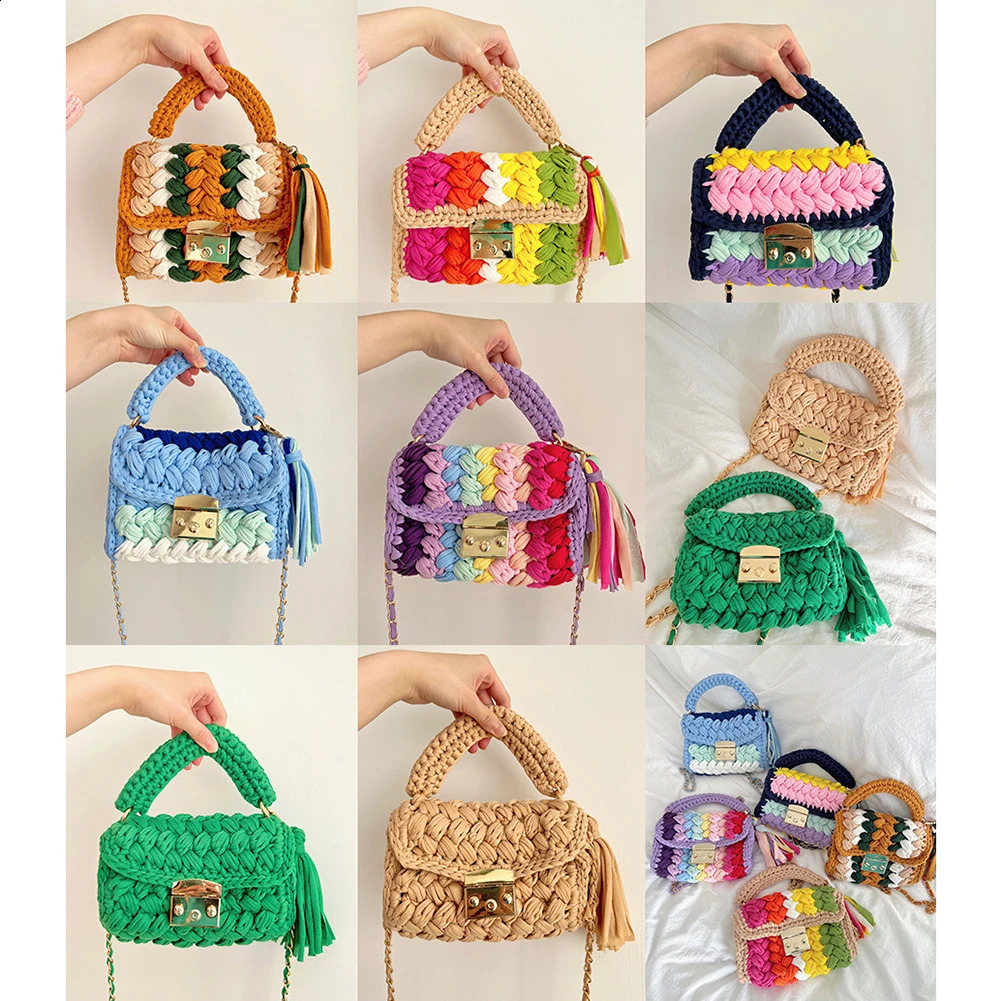 Home>Products>Fashion>Colorful crochet cross body bag>Womens homeless bag>Knitted handbag 240913