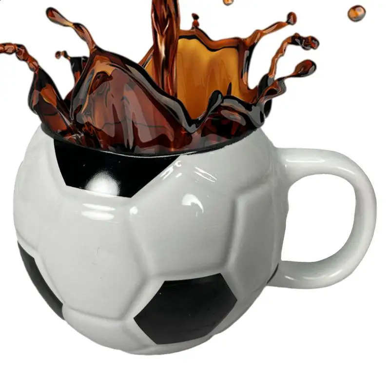 400ml Football Coffee Cup Funny Football Mug Coffee Mug Sports Mug Desk Decor Ceramic Mug Soccer Drinking Cup Large Capacity 240910