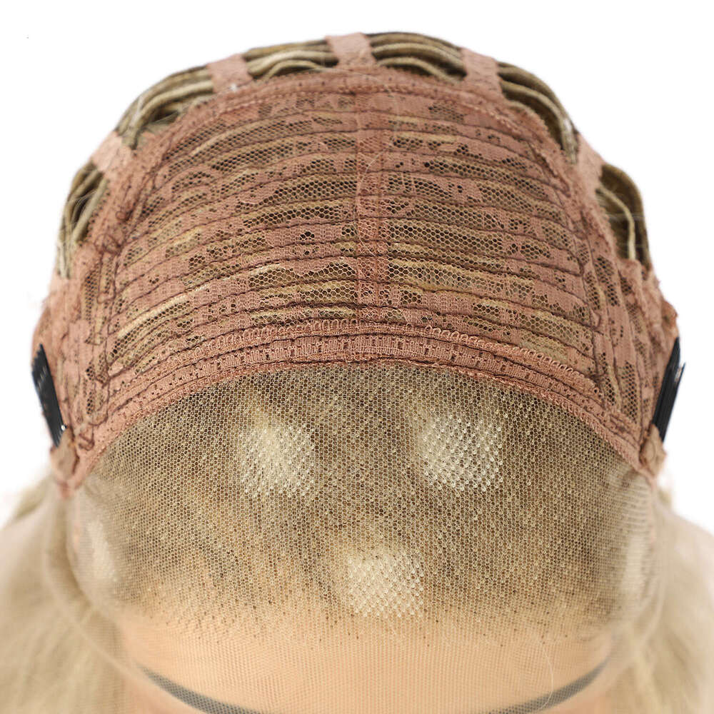 Long Inche Blonde Synthetic 13X3 613 Grey Brown Ginger Kinky Curly HD Transparent Lace Front Cosplay Wig