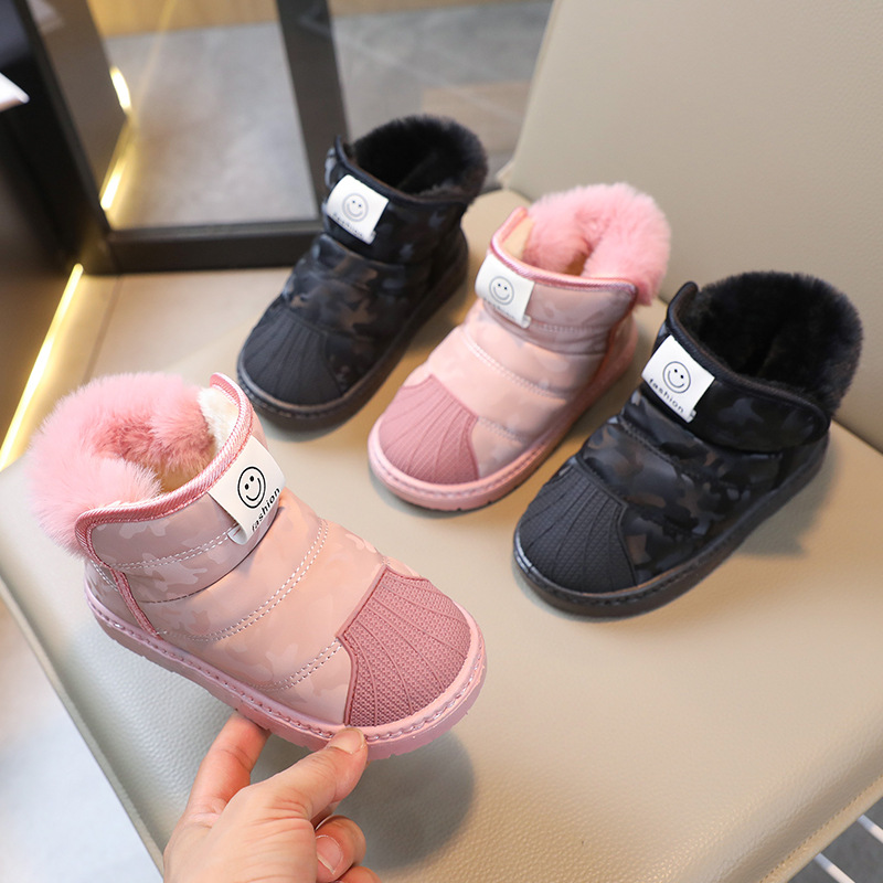 Free Shipping New Designer Men Womens Snow Kids Winter Cotton Baby Warm Fur Furry Shoes Mini Black Pink Blown Boots 71c7