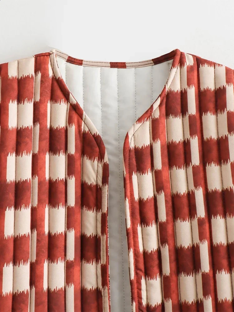Willshela Women Fashion Printed Sleeveless Jacket Waistcoats Vintage VNeck Vest Female Chic Lady Tank Tops 240910