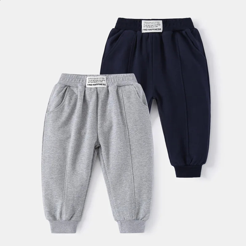 Autumn Children Boy Jogger Pants Cotton Letter Sticker Little Boys Sports Pant Loose Korean Casual Kids Baby Boy Sweatpants 240906