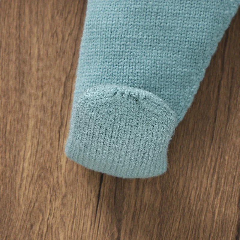 born Baby Clothes Set Knitted Autumn Infant Boy Sweater Pullover Long Sleeve Pants Kid Sweater Trousers 2PC Fashion Striped 240913