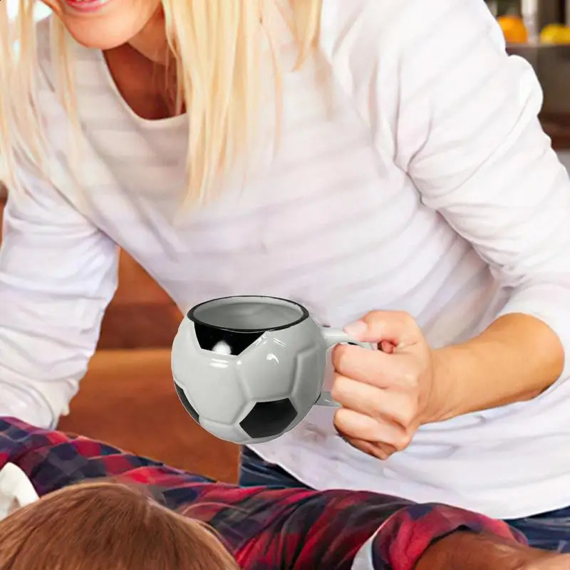 400ml Football Coffee Cup Funny Football Mug Coffee Mug Sports Mug Desk Decor Ceramic Mug Soccer Drinking Cup Large Capacity 240910