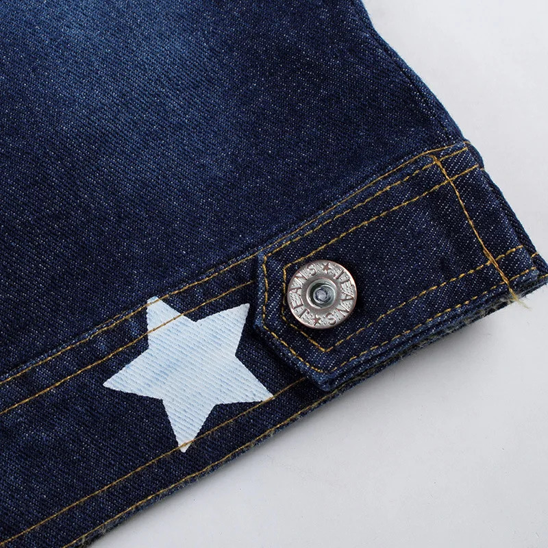 Boys Spring and Autumn Childrens Two Piece Set for Kids Clothing Boys Denim Set 240913