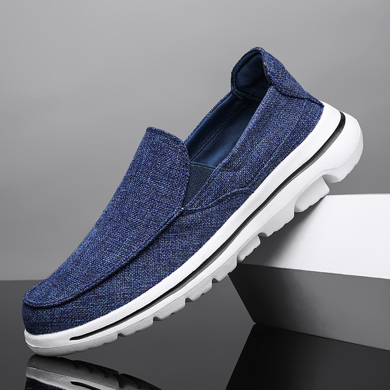 Casual Men's 2024 Breathable Comfort Driver Shoes, Simple Flat Bottom Design ebfd