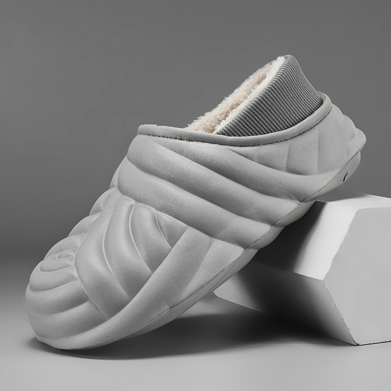 Winter Warm Comfy Couple Slippers for Men & Women Closed-Toe Trendy Design | Free Shipping cad6