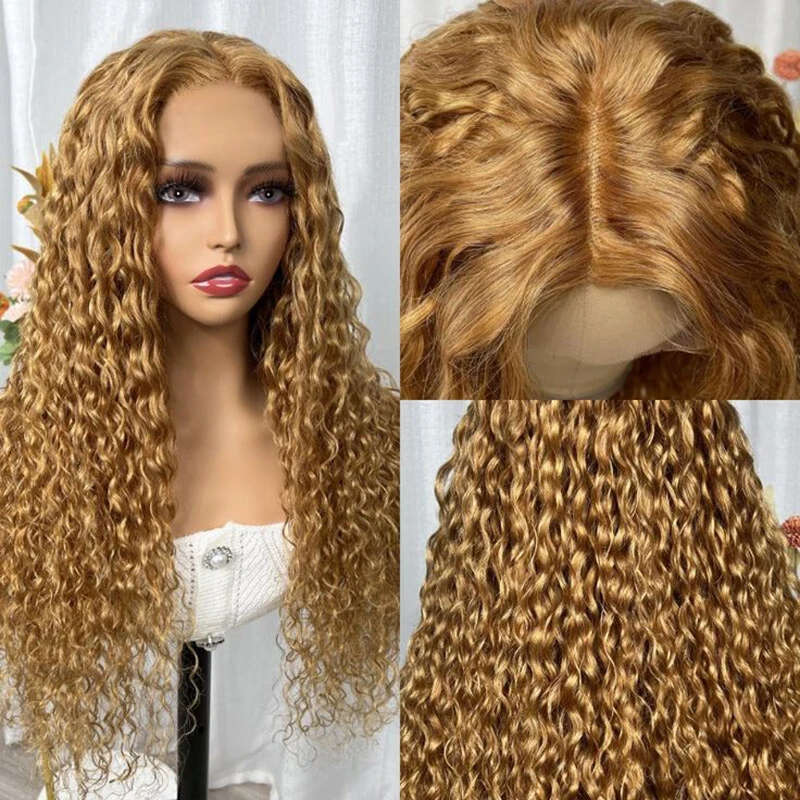 Ombre Brown Mixed 13X4 Synthetic Front Wigs Omber Honey Blonde Lace Frontal Wig Pre Plucked Haire With Baby Hair
