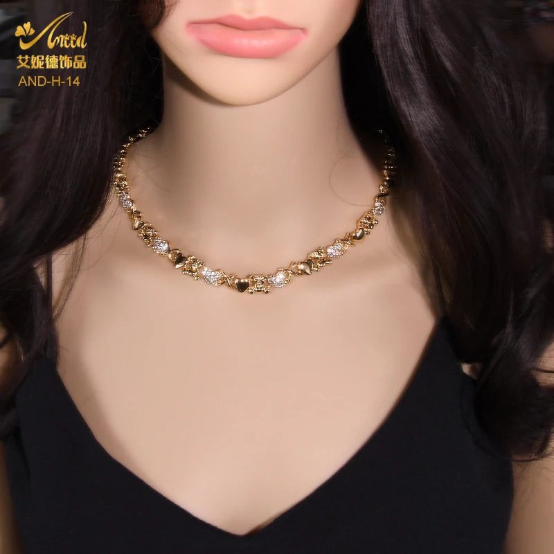 Indian African Jewelry Set Wedding Dubai Gold Color Bridal XOXO Necklace Bracelets Earrings Moroccan Nigerian Jewellery Sets 240911