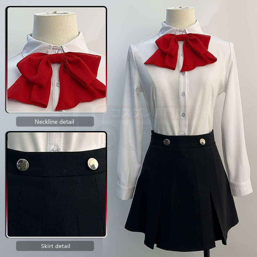 HOLOUN Game P3 Aegis Cosplay Costume Wig Gekkoukan High School Uniform Embroidery Suit Skirt Shirt Daily Wearing Gift
