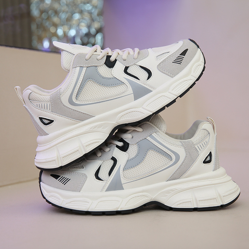 Women Sports Thick Sole Clunky Shoes Mesh Breathable Sneakers Versatile fashion