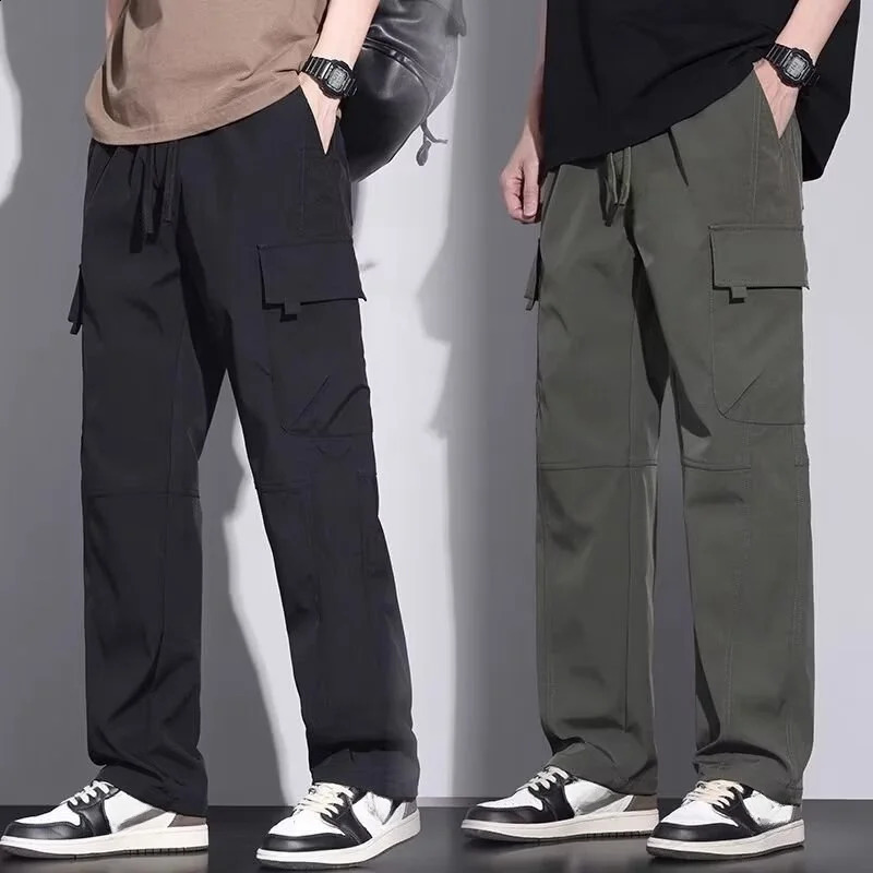 American Retro High Street Overalls Mens Straight Wide-leg Casual Pants Fashion Trend Trousers Sweatpants Gym for You 240911