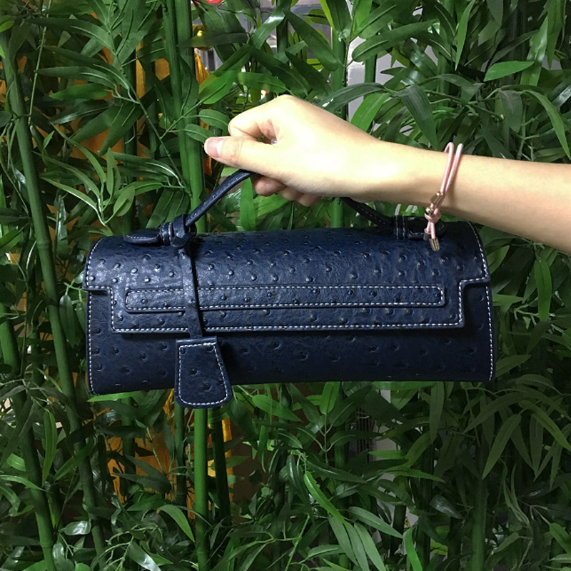 Hot Brand Design Ostrich/Snake Print Women Bag Handbag Ladies Fashion Brands Women's Long Handbags Shoulder Bags