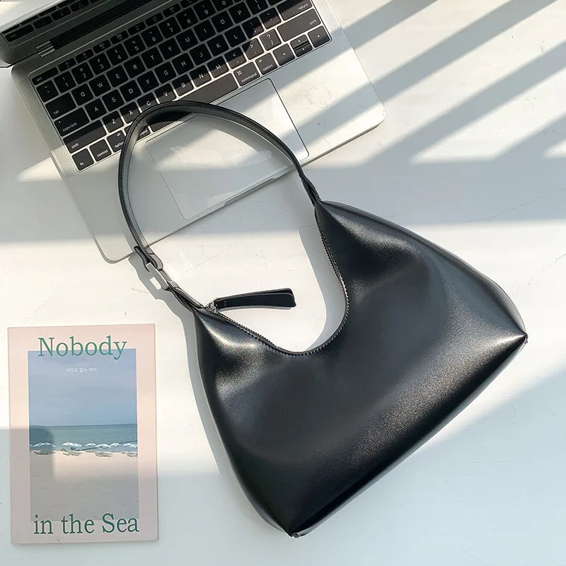 PU Leather Underarm Shoulder Bag Women n Handbags and Purse Female Small Hobos Travel Clutch Shopper 240914