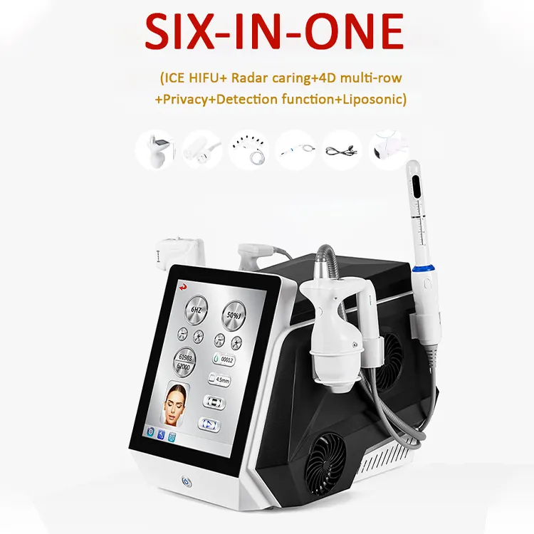 6 in 1 12D HIFU Non-Invasive Face Lift Skin Tightening Vaginal Tightening Smas Facial Treatment HIFU Machine