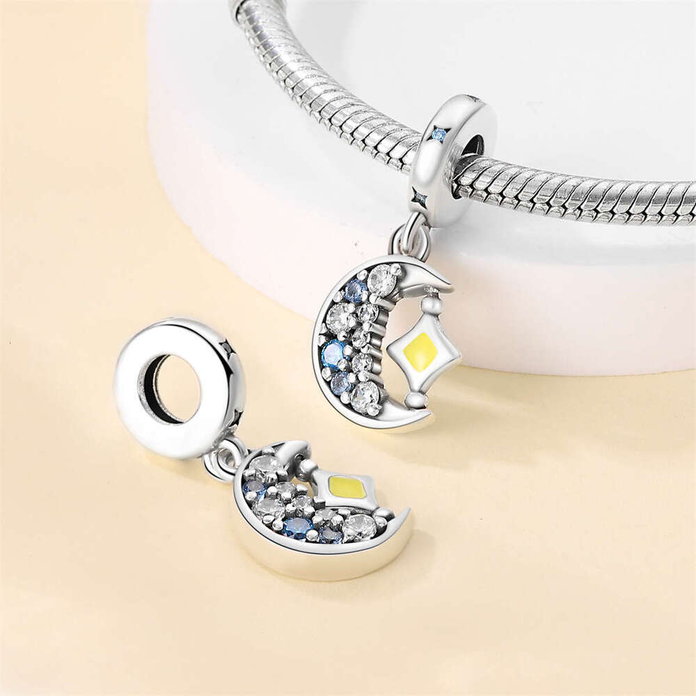 New 925 Sterling Silver Charm Star Moon pendants beads Fit Charms Silver 925 Original Bracelet DIY Jewelry Making For women Gifts