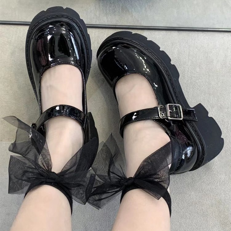 Free Shipping Designer Dress Shoes Black Kitten Heel Chunky Heels Ballet Flats Mary Jane Shoes Sneakers Loafers