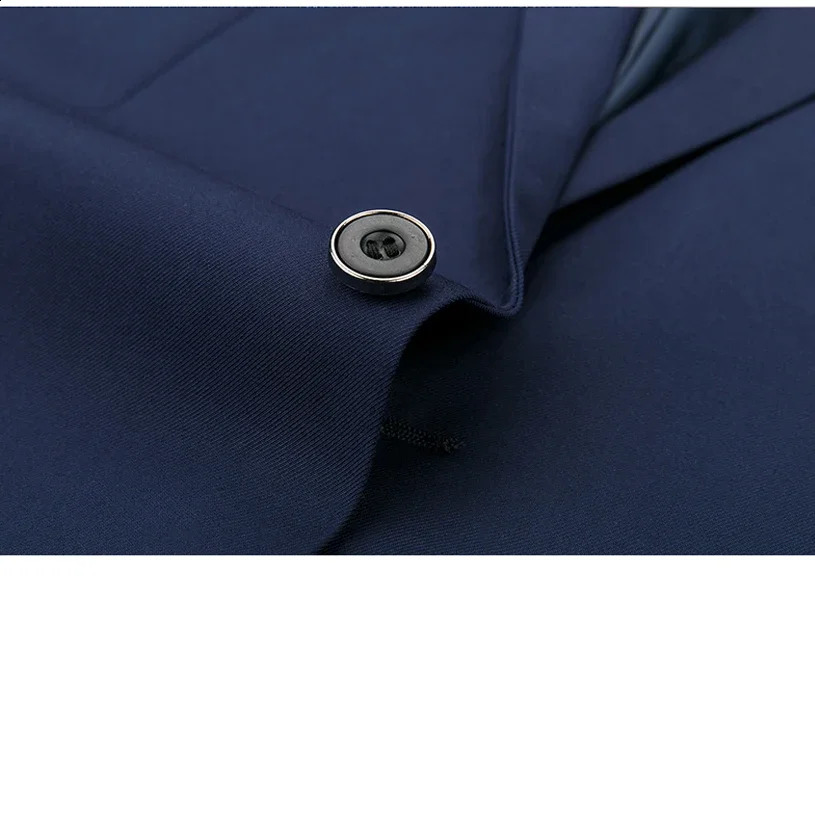 S-6XL Blazer Vest Pants High-end Solid Color Formal Business Office Suit Three-piece Set Groom Wedding Show Dress Party 250214