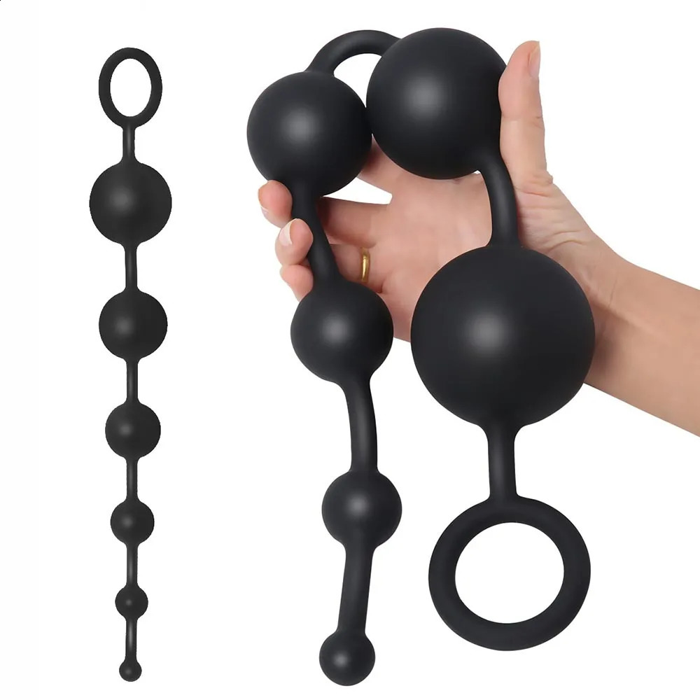 3456 Giant Anal Bead Hard Silicone Ball Sex Toy Suitable for Female Male Prostate Massage 240914