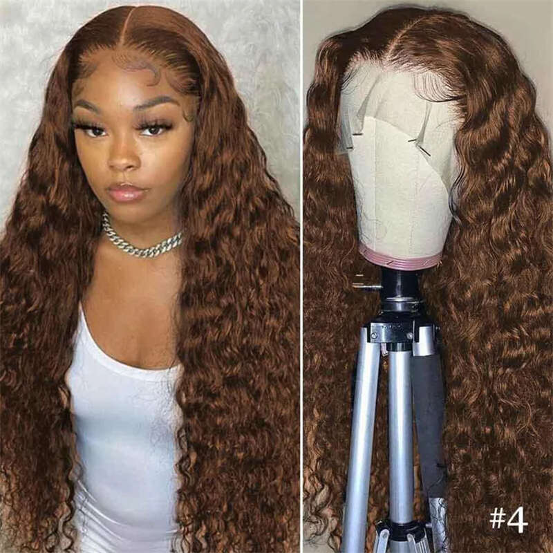 26 Inch Long Kinky Curly 180% Density Blonde Brown HD Lace Front Wig For Black Women Baby Hair Glueless Synthetic Preplucked