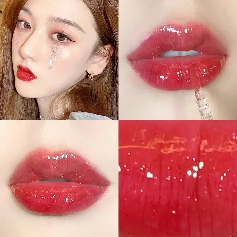 Mirror Water Lip Gloss Glaze Transparent Glass Oil Waterproof Lasting Liquid Lipstick Lipgloss Lips Cosmetics 240911