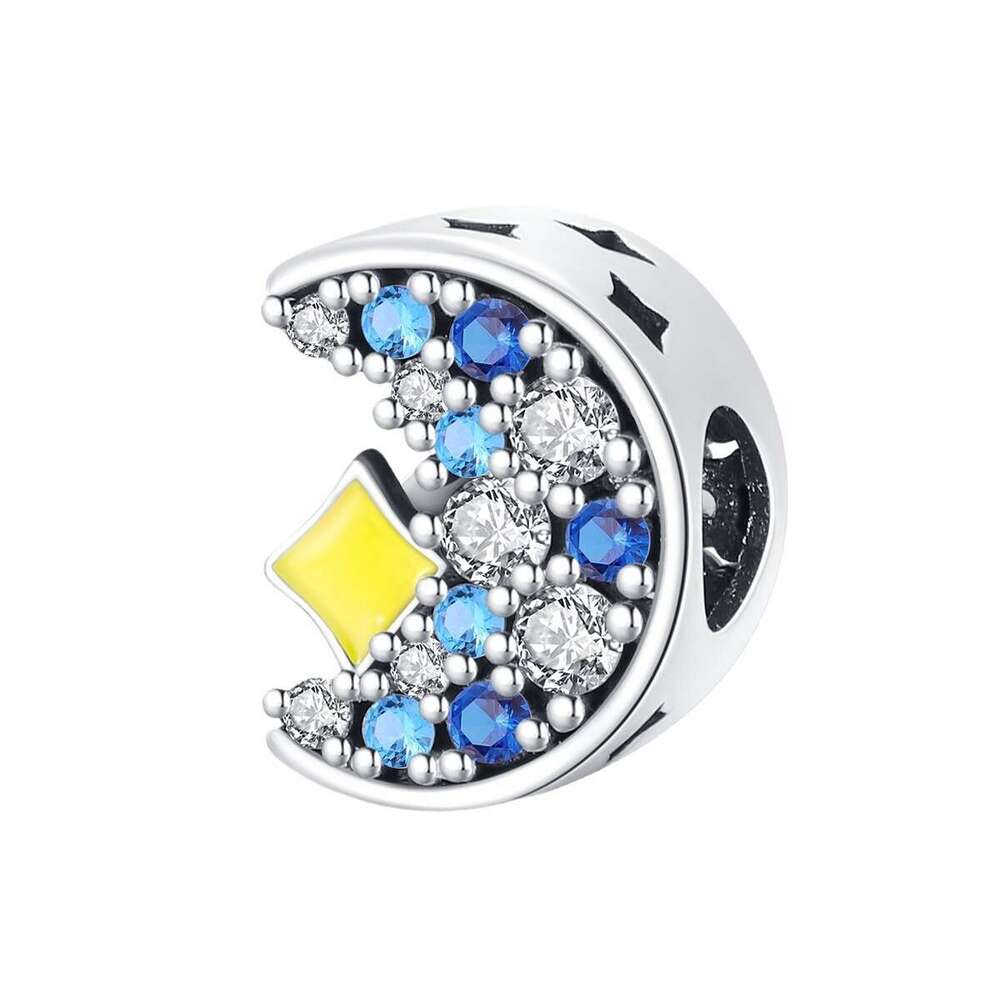 New 925 Sterling Silver Charm Star Moon pendants beads Fit Charms Silver 925 Original Bracelet DIY Jewelry Making For women Gifts