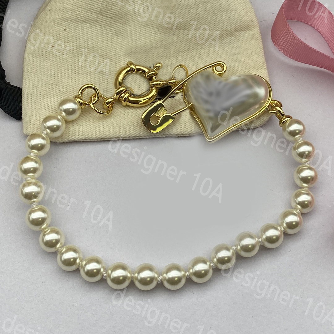 Pearls Bracelets Designer Stud vivianne west Luxury Women wood Fashion Jewelry Bracelet Metal cjeweler Westwood Woman Punk Rock style Party Wedding Gifts