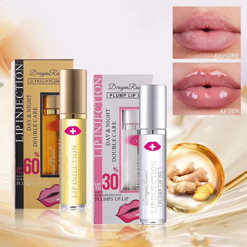 Instant Volumising Lip Plumper Oil Enhancer Gloss Plumping Serum Moisturizing AntiWrinkle Lipstick Sexy Care Makeup 240911