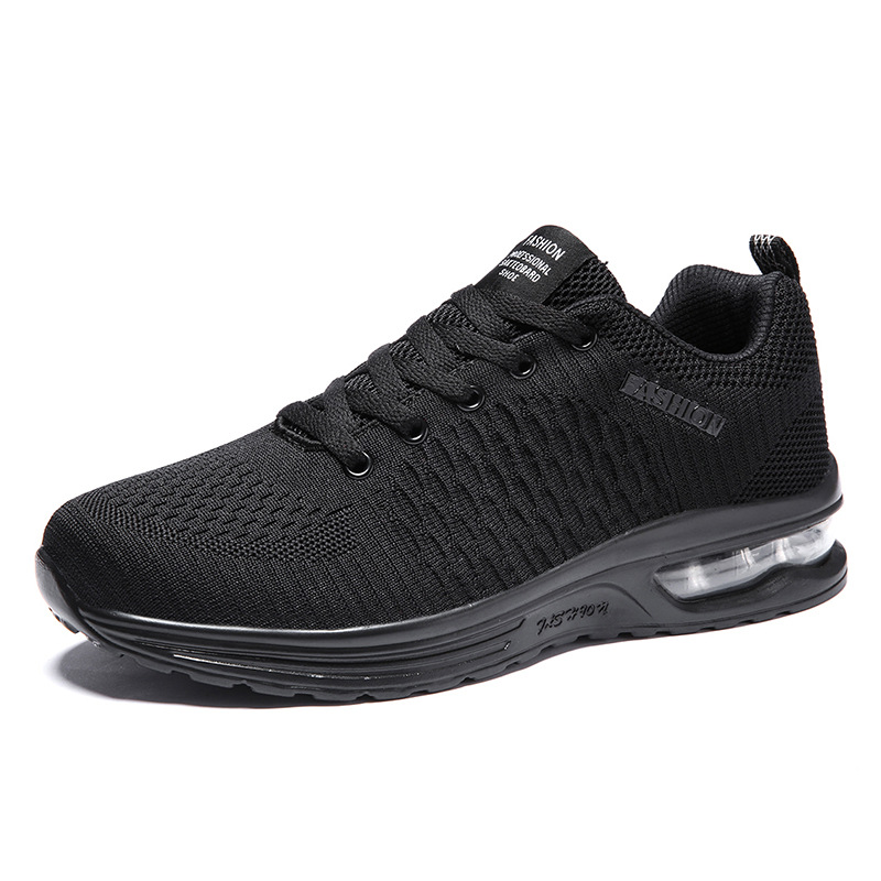 Men Sports Shoes Flying Woven Mesh Breathable Soft Sole Comfort Sneakers Free shipping