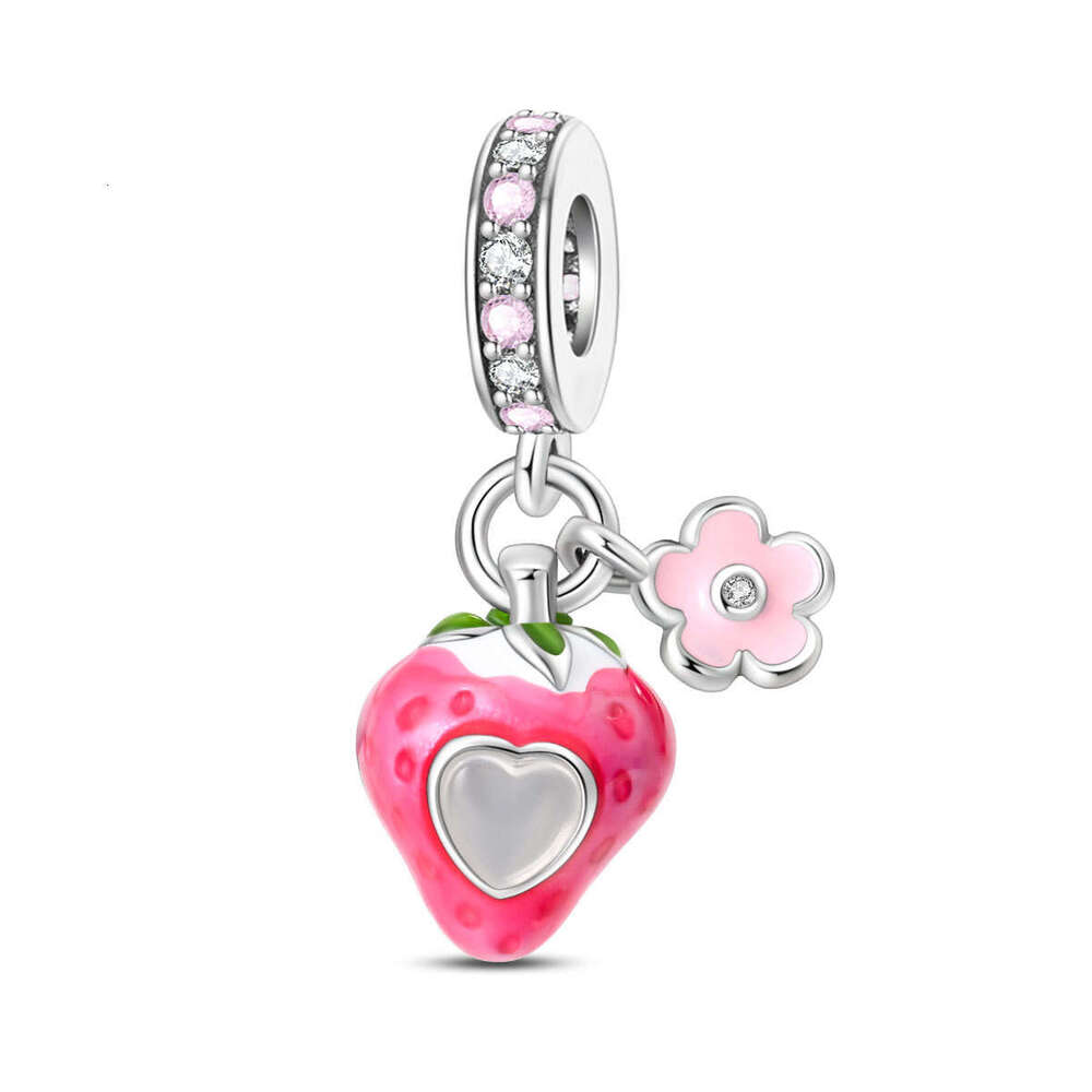 925 Sterling silver Charms firefly lily of the valley luminous pendant beads Fit Original Bracelet Necklaces DIY for women