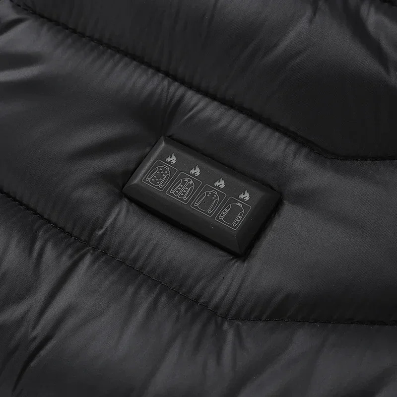 2521areas Heated Jacket Men Women Winter Usb Electric Heating Parka Smart Heating Clothes Snow Waterproof Down Cotton Coats 240914