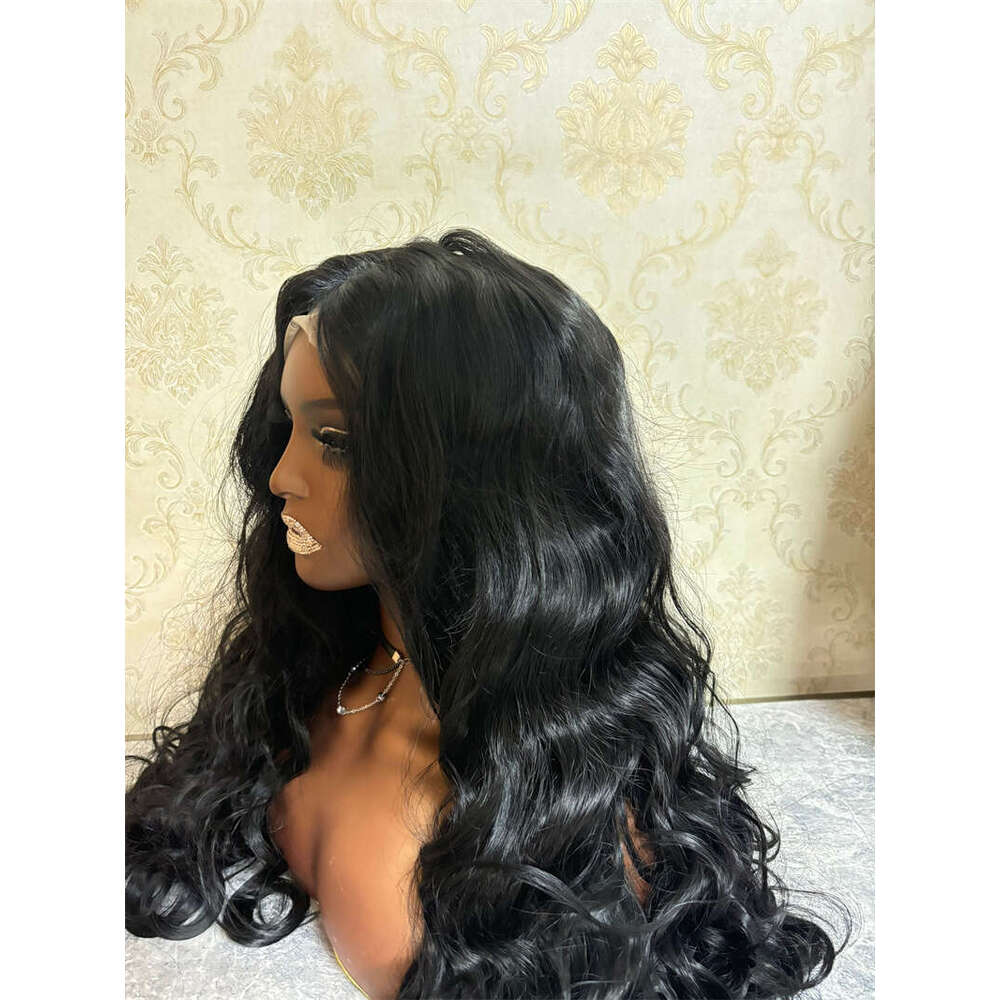 13X4 Synthetic Pre Plucked 180 Density 26 Inch HD Body Wave Lace Front For Black Women Glueless Wigs