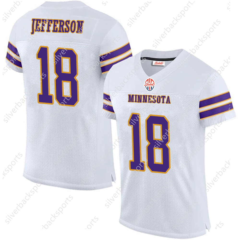 18 Justin Jefferson 9 J.J. McCathy Mens Youths Football ed Jerseys 22 71 Christian 97 Harrison 24 Camryn Womens Custom jersey