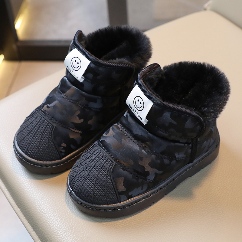 Free Shipping New Designer Men Womens Snow Kids Winter Cotton Baby Warm Fur Furry Shoes Mini Black Pink Blown Boots 71c7