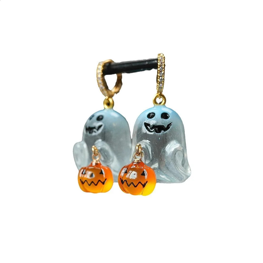 Ghost and Pumpkin Halloween Dangle Earring For Women 240914