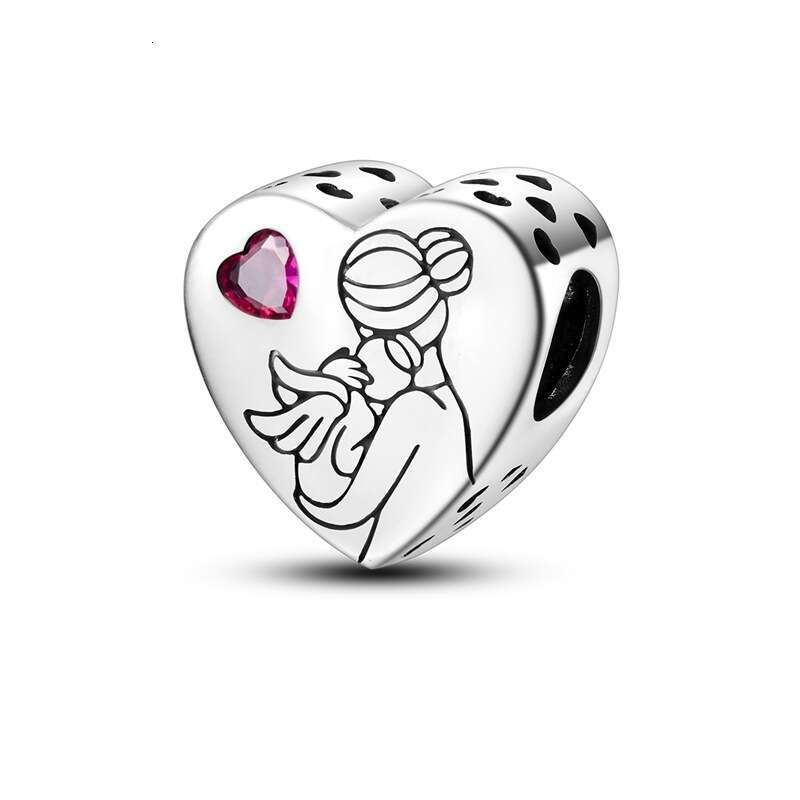 New 925 Sterling Silver Friendship Series Love Pendant Charms DIY Bead Bracelet Necklace For women