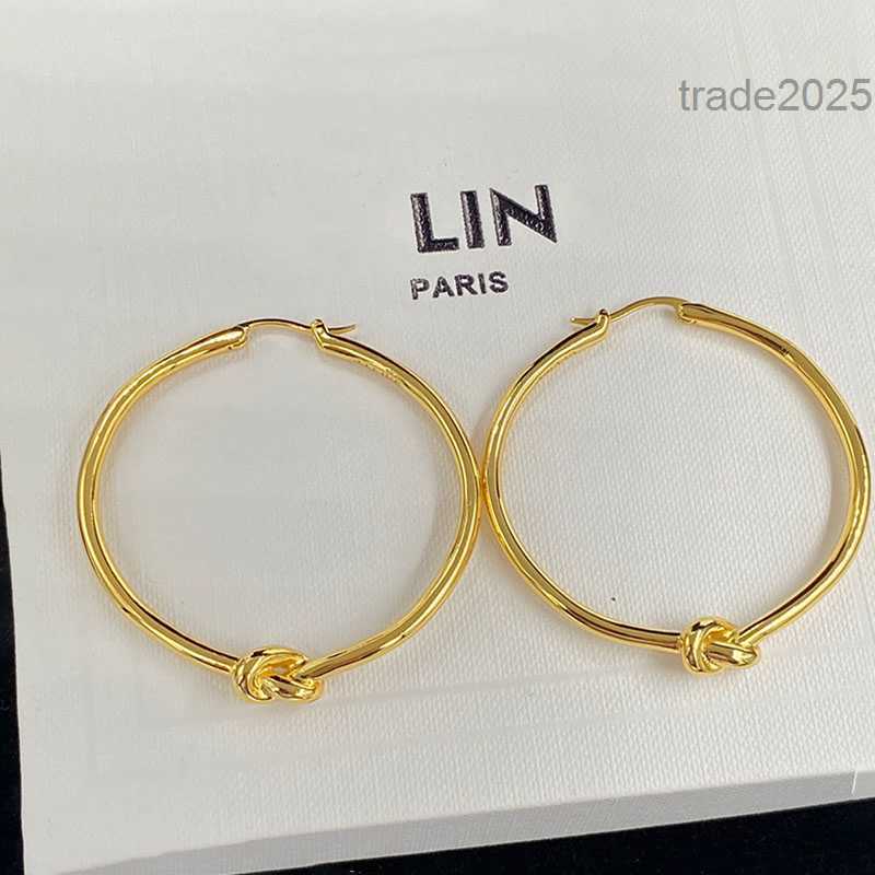 Bangle Designer 2023 Knot Hoops Earrings Women Gold Jewelry Luxury Huggie Earring Classic Circle Hoop Jewlery Charm Earings Stud Earing CYD239086-3