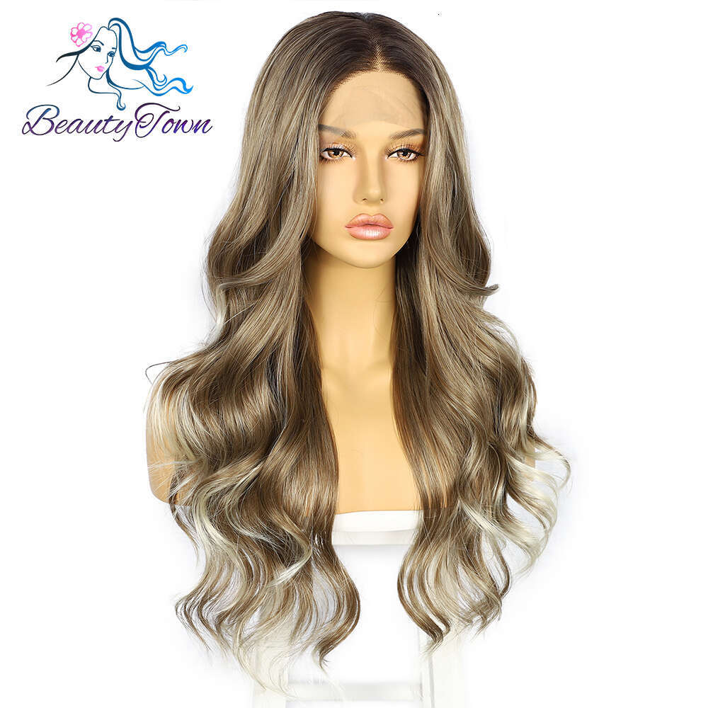 13X3 Blonde Glueless Cosplay Synthetic Wig High Quality Lace Front Hair Lolita Wigs For Women