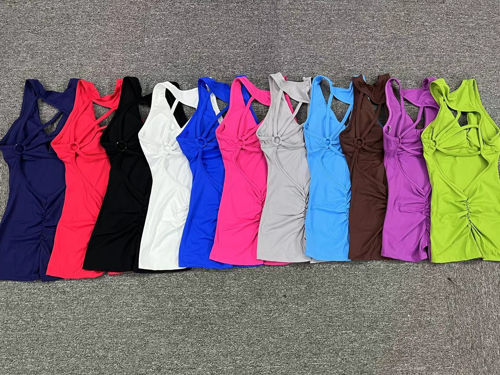 Sporty Jumpsuit 2024 Fiess Gym Overalls Push Up Sport Set Women Sportswear Yoga Clothing Workout Clothes Red Gray White