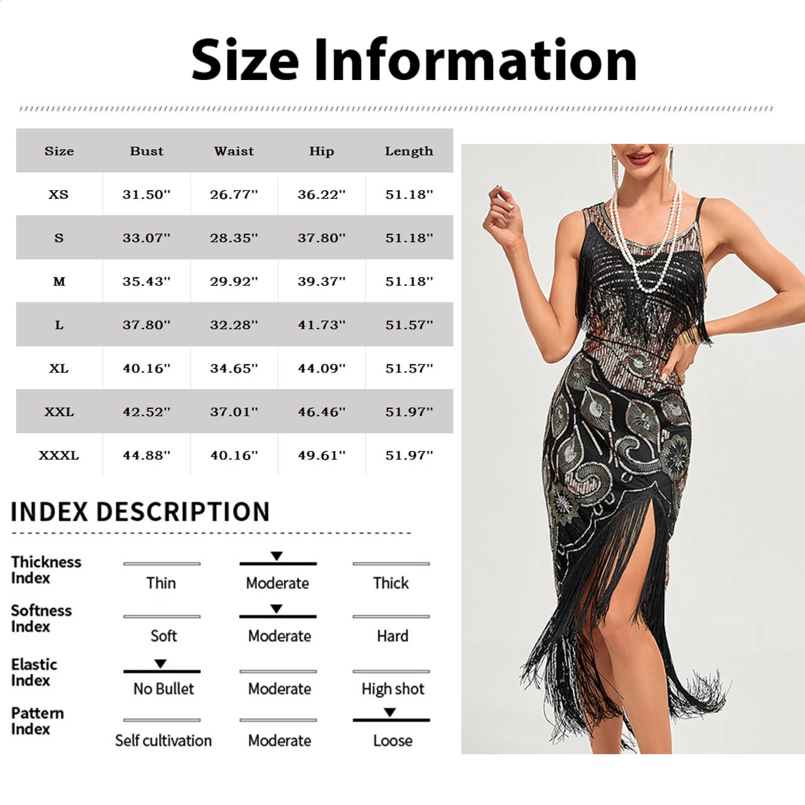 1920s Flap Edge Glitter Dress Retro Charleston Ball Great Gatsby Party Beaded 240913