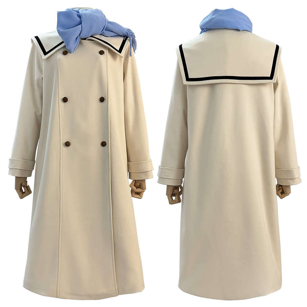 HOLOUN Beyond Journey's End Anime Frieren Cosplay Costume Winter Coat Dress Wig Ponytail Daily Wear Christmas New Year