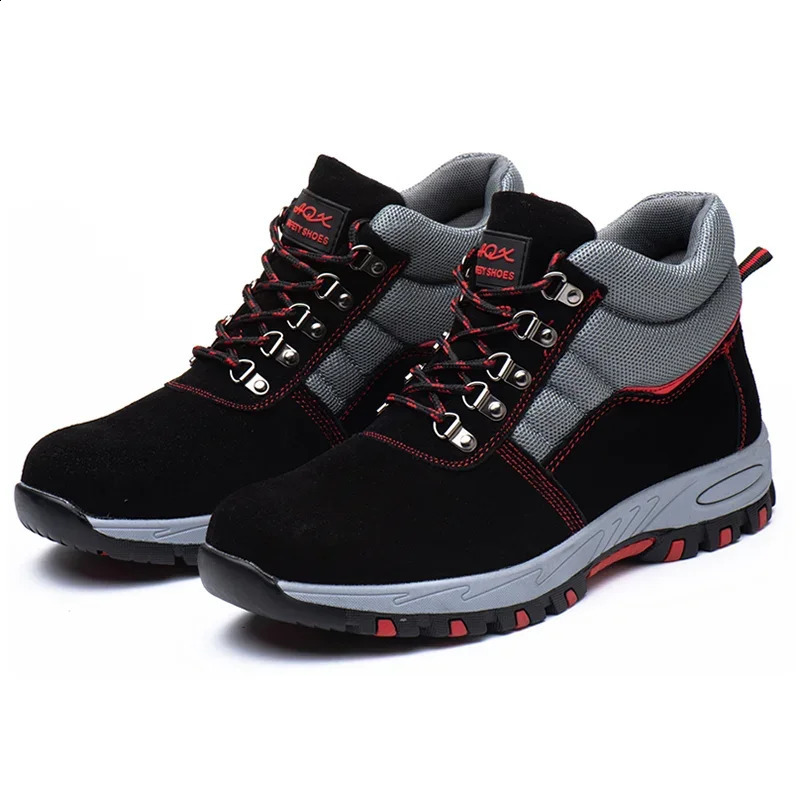 High Quality Men Steel Toe Cap Safety Boots Work Shoes Men Puncture-Proof Work Boots Safety Shoes Male Work Shoes Men 240904