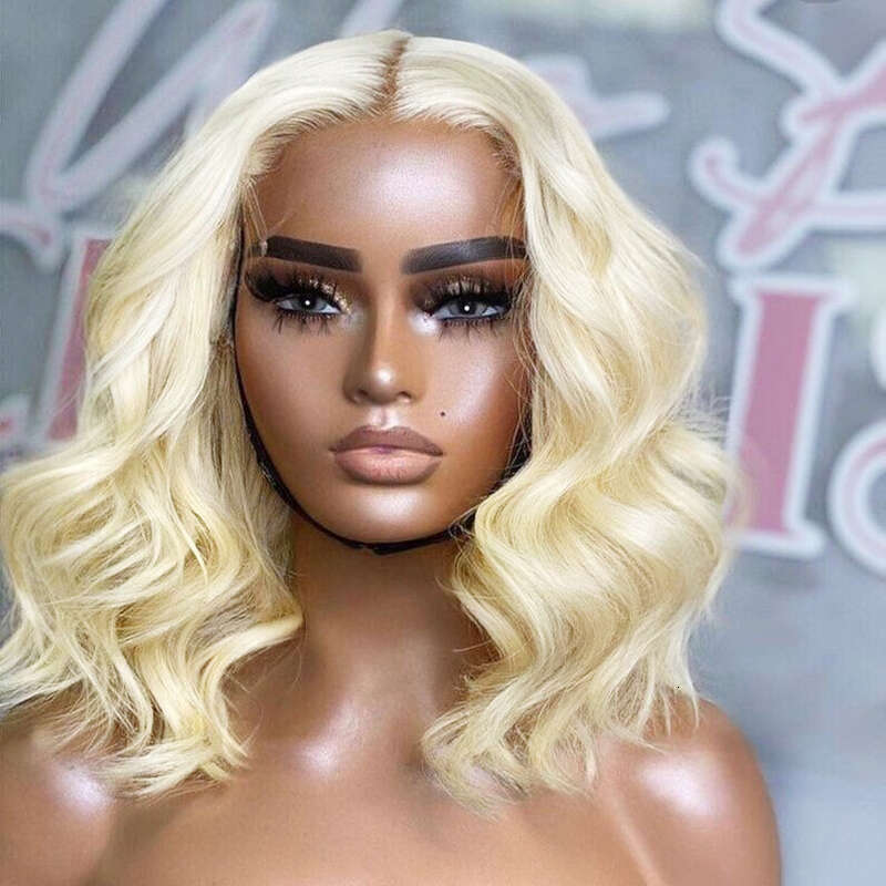 AIMEYA 613 Blonde Bob For Women Syntheti Lace Front Short Wave Wig Natural Haire Daily Use